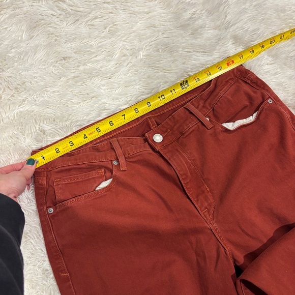 Levi's Mid-rise skinny jeans soft touch rust red Woman’s size 32 - Picture 5 of 12